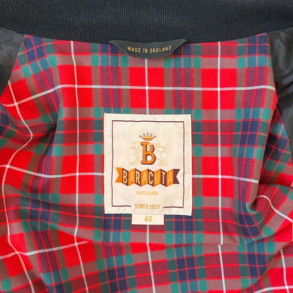 Barely Worn Men’s Baracuta G9 HARRINGTON JACKET (Black, Size 40) - Picture 3 of 6